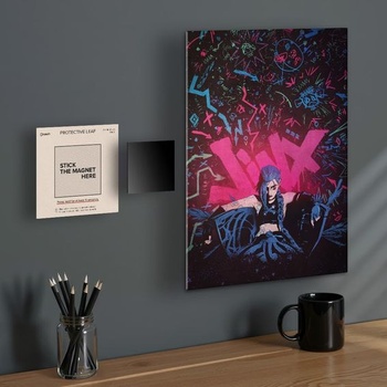 Magnetické desky Displate na kovové plakáty, samolepicí sada 3 kusů - Silné magnety k připevnění na