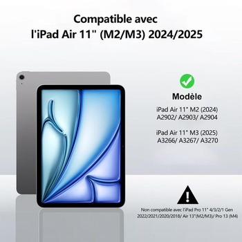 JADEMALL klávesnica pre iPad Air 11 M2/M3 2024/2025, púzdro s klávesnicou pre iPad Air 11 M2/M3,