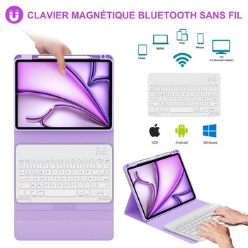 JADEMALL klávesnica pre iPad Air 11 M2/M3 2024/2025, púzdro s klávesnicou pre iPad Air 11 M2/M3,