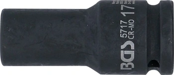 BGS 5717 | Hluboký šestihranný rázový nástrčný klíč | Velikost klíče 17 mm: 17 mm