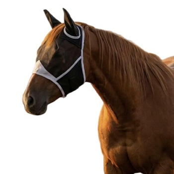 Maska proti muchám na kone, jednodielna kukla proti muchám s ušami proti muchám, ochrana proti