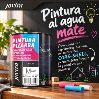 JOVIRA PINTURAS barva na tabuli na vodní bázi. Pro malování, kreslení a psaní křídou na stěny. (375