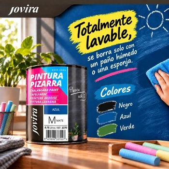JOVIRA PINTURAS barva na tabuli na vodní bázi. Pro malování, kreslení a psaní křídou na stěny. (375