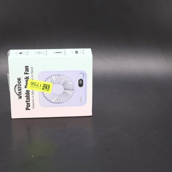 Dobíjecí stolní ventilátor, bílý