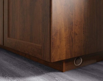 La Ventilazione T3M kulatá plastová mřížka, k instalaci, hnědá, vnější průměr 40 mm Průměr esterno