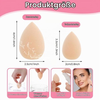 Gjinxi 30 kusov mini hubiek na make-up, hubky na make-up, malé mixéry, labutičky na podkladovú