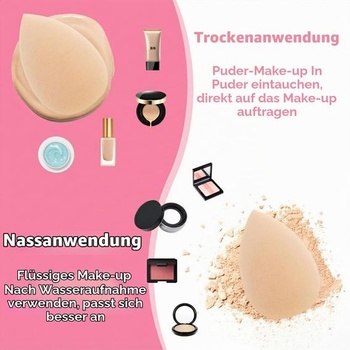 Gjinxi 30 kusov mini hubiek na make-up, hubky na make-up, malé mixéry, labutičky na podkladovú