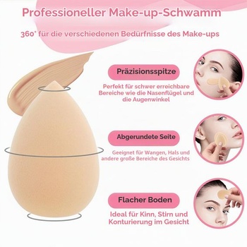 Gjinxi 30 kusov mini hubiek na make-up, hubky na make-up, malé mixéry, labutičky na podkladovú