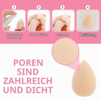Gjinxi 30 kusov mini hubiek na make-up, hubky na make-up, malé mixéry, labutičky na podkladovú