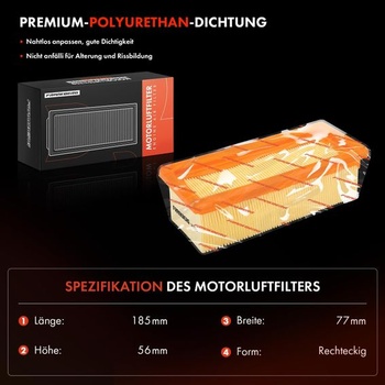 Vzduchový filtr Frankberg, filtrační vložka pro benzín, 1654600QAL