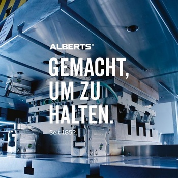 Alberts 306502 Stredový pánt okenice | Rovný, rovný koniec | Oceľ, kataforezne nanášaný čierny lak |