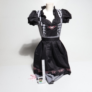 Dámsky kostým dirndl na Oktoberfest, kostým slúžky, kockovaný, na nemecký pivný festival, cosplay,