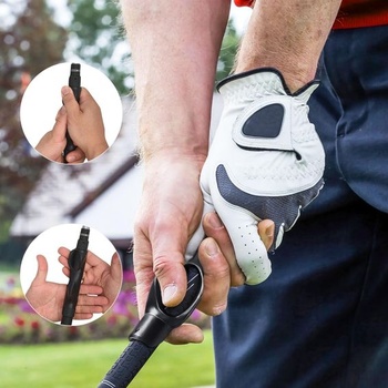 2dielny golfový posilňovač úchopu, posilňovač švihu, golfový pásik na ruku, korektor držania tela,