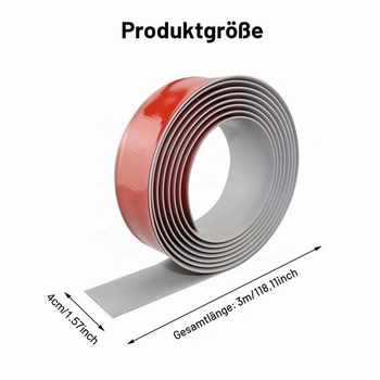 Samolepiace prechodový profil, šírka 4 cm, šedý, 3M Grey 3m