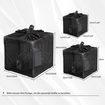 Filtračný box do jazierka, filtračné vrecko, sieťované filtračné vrecko, sieťované vrecko, bariérový
