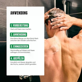 Sprchový gel Brooklyn Soap Company pro muže 1 litr - Sprchový gel s modrým jantarem a cedrem -