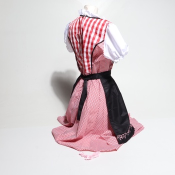 Dámsky kostým dirndl na Oktoberfest, kostým slúžky, kostým nemeckého pivného festivalu, bavorské