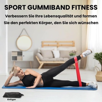 Fitness gumy, odporové gumy, 5 farieb v závislosti od úrovne odporu, ružové