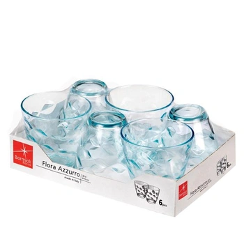 BORMIOLI ROCCO Sada 6 sklenic, modrá, sklo (260 ml)