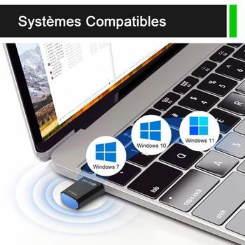 USB WiFi adaptér pre PC, AX900 Mbps USB WiFi 6 WLAN adaptér Dual Band 2.4G/5GHz, ovládače na CD