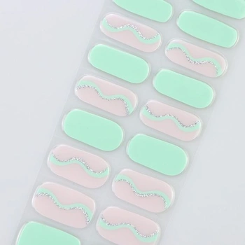 JMEOWIO Line Nail Fólie UV vytvrzující gelové nehty Samolepky na nehty
