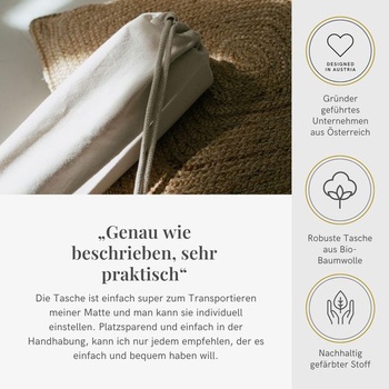 Taška na jógu Lotuscrafts Nandi vyrobená z organické bavlny - Vyrobeno férově a ekologicky - Taška