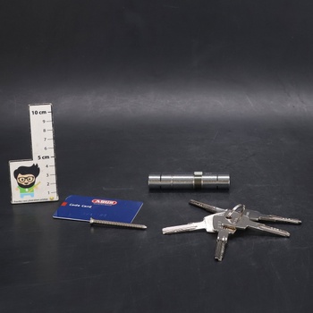 Abus valec s dvojitým vstupom D6PSN 35/55 mm Bkn, poniklovaný