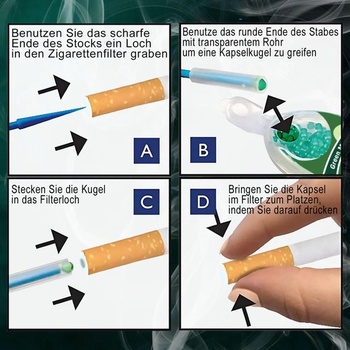 Súprava 1000 prémiových mentolových guličiek | Mentolové filtre do cigariet svojpomocne | Aromatové kapsule