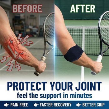 1 kus Tenisový lakťový obväz Kompresná bandáž na lakeť Priedušný Nastaviteľný Pre Tenis Badminton