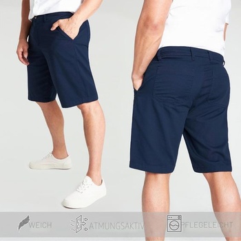 Pánske chino kraťasy CityComfort - Bavlnené chino kraťasy, veľkosť L, tmavo modré