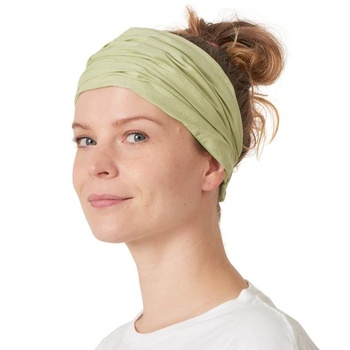 Dámska letná šatka na hlavu CHARM, pánska čelenka Bandana, limetkovo zelená, 1 kus (1 balenie)