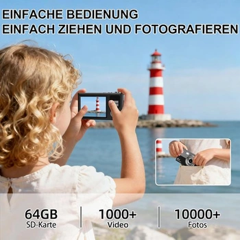 Digitální fotoaparát 4K 64MP fotokamera