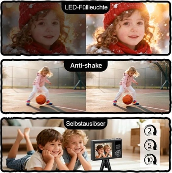 Digitální fotoaparát 4K 64MP fotokamera