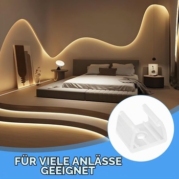 50 montážnych spôn pre LED pásky, vodotesné spony pre LED pásky