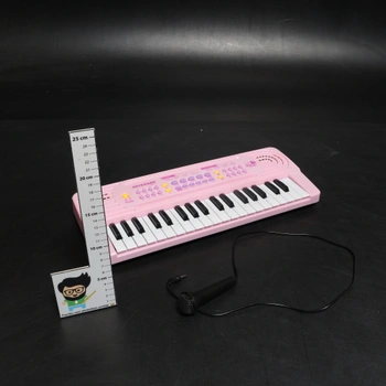 Elektronické klávesy pro děti ve věku 3, 4, 5, 6, 7 a 8 let, piano s mikrofonem, multifunkční