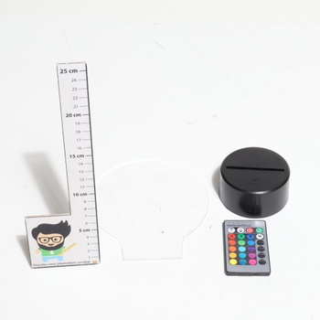 3D hádzanárska lampa s USB napájaním, 7/16 farieb, diaľkové ovládanie, dotykový nočný stolík, nočný