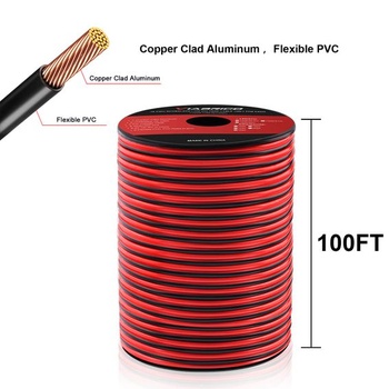 VIABRICO 30 metrů 16AWG 2x1,5 mm² Elektrický vodič, 2žilový kabel 5V/12V/24V Napájecí kabel s