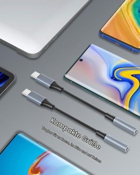 Adaptér z USB-C na 3,5 mm jack, balenie po 2 kusoch