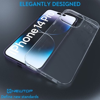 Ochranný kryt N NEWTOP kompatibilný s iPhone 14 PRO MAX (6,7 palca), mäkký TPU silikónový kryt s