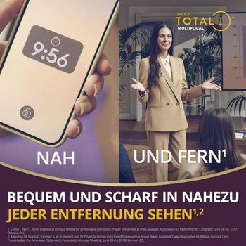 Dailies multifokálne kontaktné šošovky +2,50