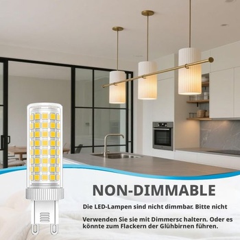 LED žiarovka G9 12W 3000K teplá biela, balenie 5 ks G9-12w-teplé svetlo