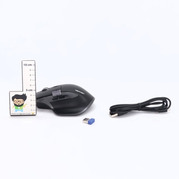 Bezdrôtová myš TECKNET Bluetooth (BT 5.0/5.0+2.4G), bočné rolovacie koliesko, super rýchle rolovanie,