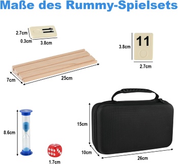 Desková hra Wooderma Rummy Holz Spiel