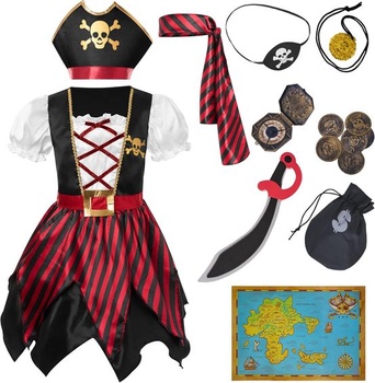 Dětský kostým Spooktacular Creations pirátka vel. M