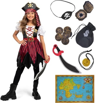 Dětský kostým Spooktacular Creations pirátka vel. M