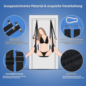 Erotická houpačka ErosMaster, černá