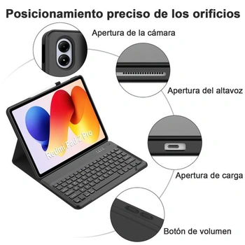 Ochranné pouzdro SENGBIRCH s klávesnicí pro Xiaomi Redmi 2 Pro (2025), 31,8 cm (12,1 palce),