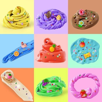 Sada 50 kusů máslového slizu pro děti, slizová hračka pro chlapce a dívky, voňavá DIY slizová