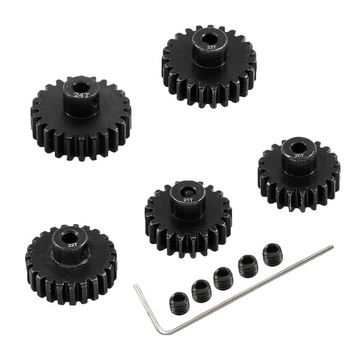 Kovový oceľový hriadeľ 3,175 mm 32P pastorok sada 20T 21T 22T 23T 24T kompatibilný s 1/10 pásovým