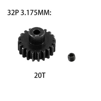 Kovový oceľový hriadeľ 3,175 mm 32P pastorok sada 20T 21T 22T 23T 24T kompatibilný s 1/10 pásovým